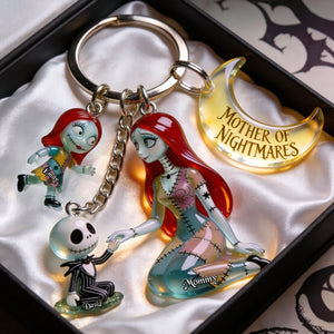 Moonlight Mom & Kids Keychain With Charms - Personalized Gifts For Mother's Day 03tgqn140426