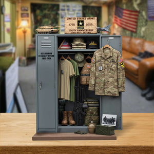 Military 250th Anniversary Personal Locker Plaque - Personalized Gifts For Veteran 05qhtn300625