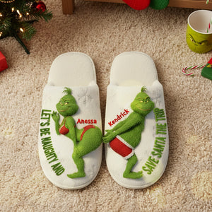 Personalized Christmas Gifts For Couple Home Slippers 05ohmg221025