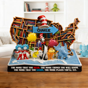 Reading Acrylic Plaque - Personalized Gifts For Book Lover Plaque 04PALU060226