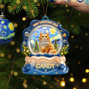 Slay Cat Christmas Ornament Personalized Gifts For Cat Lovers 04TGTA230825