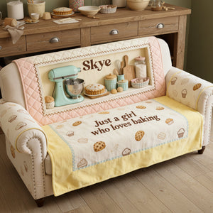Baked With Love Quilted Sofa Cover - Personalized Gifts For Baking Lovers 02KITA260126