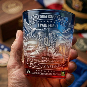 Patriotic Veteran Whiskey Glass, Personalized Gifts For Veterans 05qhdt180326