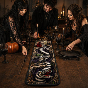 Creepy Sandworm Table Runner - Personalized Gift For Horror Lovers 06HADT180826