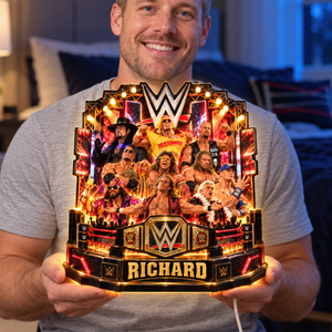 Championship Wrestling Light Box - Personalized Gifts 09naqn081026