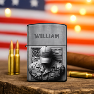 Patriot Veteran Lighter - Personalized Gift For Veteran 08HULU190725