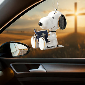Puppy Cross Car Ornament – Personalized Gifts For Christians 01naqn120725
