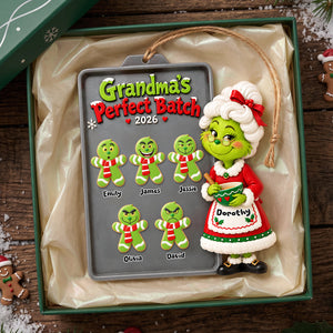 Grandma's Perfect Batch Ornament - Personalized Christmas Gifts For Grandma 01huta151026