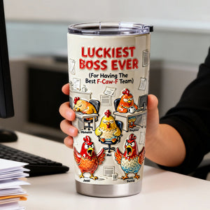 Boss Chicken Office Tumbler - Personalized Gifts For Boss 05nalu291225