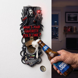 Creepy Wooden Wall Hanging Bottle Opener - Personalized Gifts For Horror Lovers 02pata210726