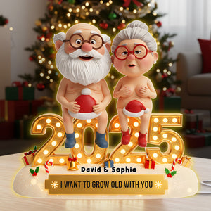 Old Naughty Couple Acrylic Light Box 06ohlu301025