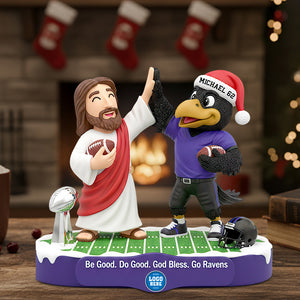 Faith & Football Personalized Acrylic Plaque Christmas Gifts For Football Lovers 02HUDT190925