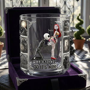 Dark Romance Round Glass – Personalized Couple Gifts 01ohlu070726