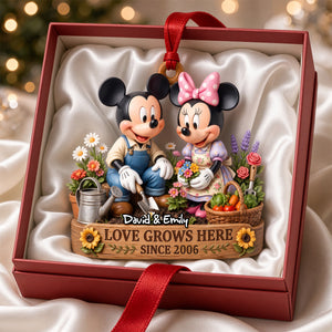 Where Love Blooms Christmas Ornament - Personalized Gifts For Couple 01TODH221026