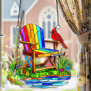 Heaven Fishing Suncatcher Ornament - Personalized Gifts For Fishing Lover Memorial 03OHMG250825