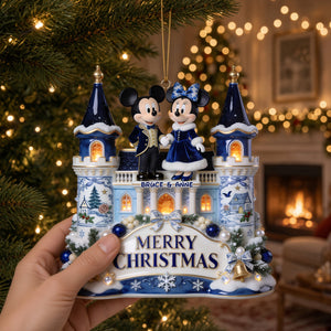 Merry Little Mouse Ornament - Personalized Christmas Gifts For Couple 01pglu290826