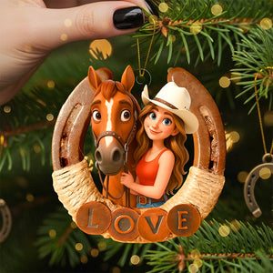 Horse Lover Ornament - Custom Photo Gifts For Horse Lovers 01pgta290825