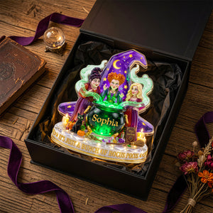 Mystic Sisters Acrylic Light Box - Personalized Gift For Witch Lovers 03NADT210726