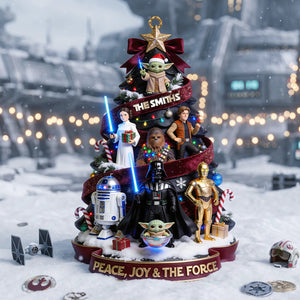 Cosmic Christmas Acrylic Ornament - Personalize Gifts For Family 03tota140826