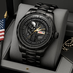 Fierce Military Skull Luxury Men's Watch Personalized Gifts For Veteran 04qhtn240725-Homacus