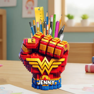 Super Fist Bump Wooden Pen Holder - Personalized Gifts For Kids 03ohtn240725