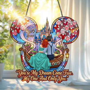 Dreamy Couple Boat Suncatcher - Personalized Gifts For Couples 05HUTN131225