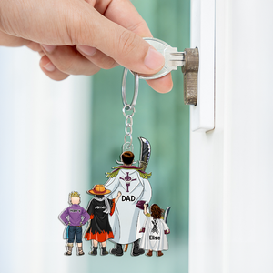 Pirate Dad Keychain- Personalized Gifts For Dad 02qhhu120525pa - Keychains - GoDuckee