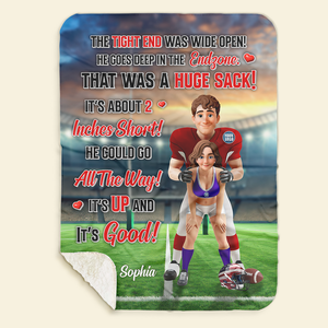 Personalized Gifts For Sport Couple Blanket 01hutn300925
