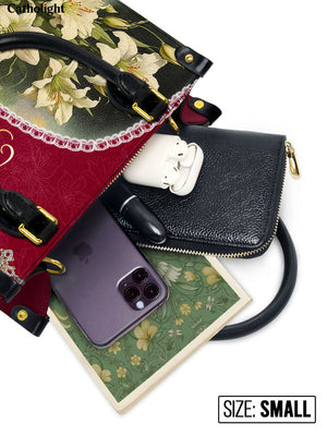 Catholight Lilies of Faith Leather Bag