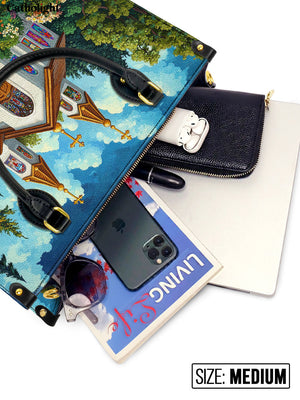 Catholight Path to Faith Leather Bag