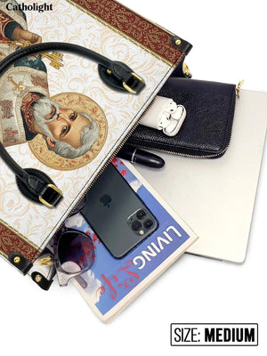 Catholight Saint Peter Reverence Leather Bag