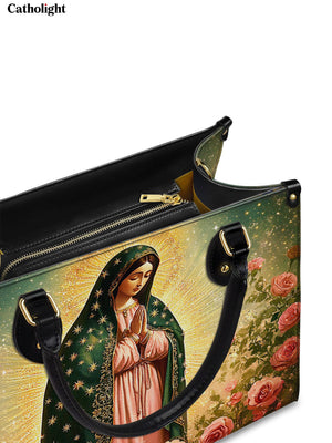 Catholight Roses of Guadalupe Leather Bag