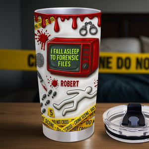 Crime Scene Tumbler, Personalized Gifts For True Crime Fans 03totn090825