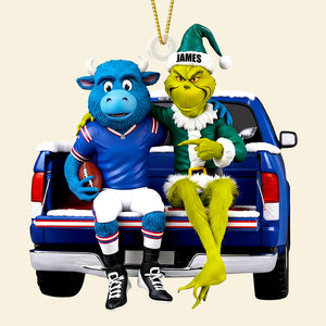 American Football Mascot Ornament - Personalized Gifts For Football Lovers 02ohdt100925