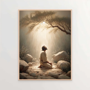 Jesus Praying Canvas Print- Personalized Gifts For Jesus Lovers 03acxd060525