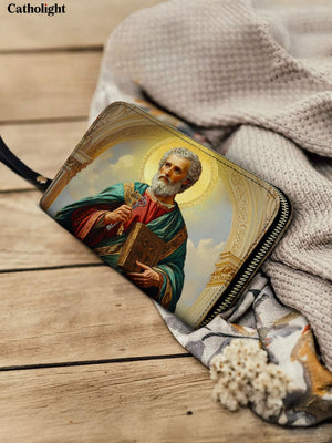 Catholight Saint Peter’s Legacy Leather Wallet Purse