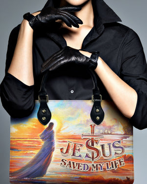 Jesus Saved In My Life Leather Bag 04acxn160425
