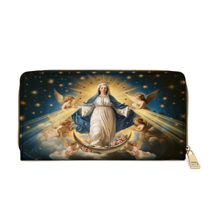 The Queen of Heaven - Leather Wallet Purse 13acxn030425
