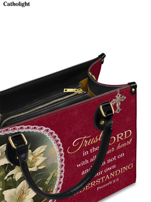Catholight Lilies of Faith Leather Bag
