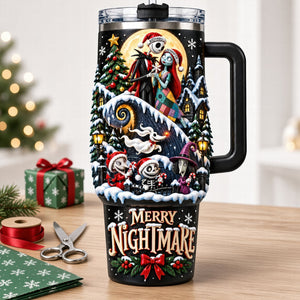 Christmas Horror Couple 40oz Tumbler Personalized Gifts For Couple 07tyqn061026