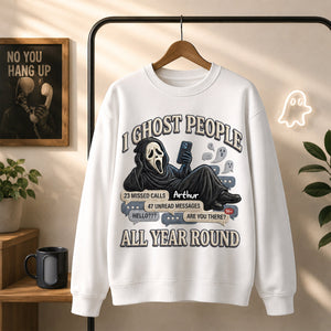 Ghosting All Year Shirt - Personalized Funny Gifts For Horror Movie Lovers 01todh140826