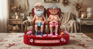 Naughty Old Couple Acrylic Plaque - Personalized Gifts For Couples 02ohmg270126