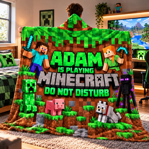 Do Not Disturb Hood Blanket - Personalized Gifts 02nalu221026