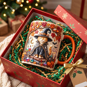 Witch Cat Coffee Mug - Personalized Gifts For Cat Lovers 02patn120826