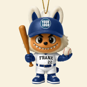 Christmas Bunny Baseball Ornament- Personalized Gift For Baseball Lovers 02HUDT290825
