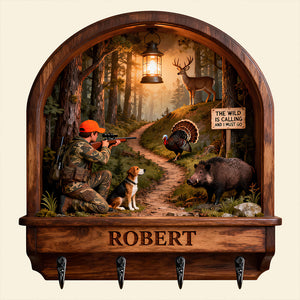 Adventure Key Hanger - Personalized Gifts For Hunting Lovers 03TODT161225