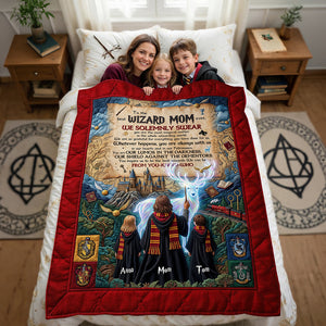 Fantasy World Mom And Kids Blanket - Personalized Gifts For Mother's Day Blanket 01HUDT130426