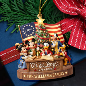 Patriotic 250th USA Anniversary Personalized Christmas Family Gifts 06PAQN240826