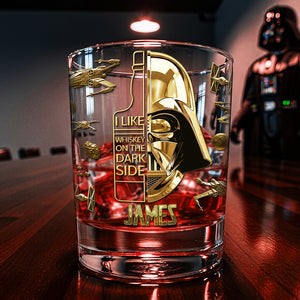 The Dark Side Whiskey Glass - Personalized Gifts For Galaxy Lovers 05hyta200825