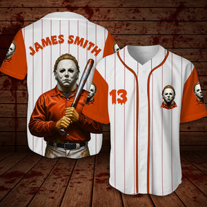 Horror Slashers Baseball Jersey Shirt - Personalized Gifts For Horror Lovers 06PGLU080925